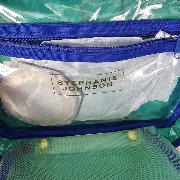 Stephanie Johnson Cosmetic Case Multicolor Geometric Travel Bag - Picture 7 of 7